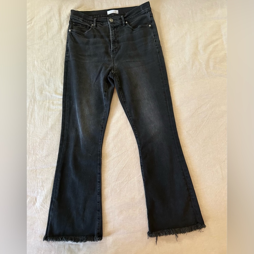 Loft High Waist Kick Crop Jeans